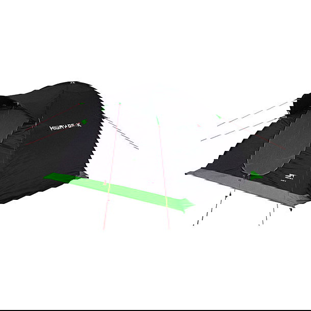High Peak Swift 3 - Tienda de Campana Desplegable para 3 Personas, Estructura Rigida, Verde, Incluye Mosquitera y Organizador