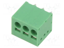 PHOENIX CONTACT Listón para impresión de alimentación 3 pines 24A 400V 5mm Verde