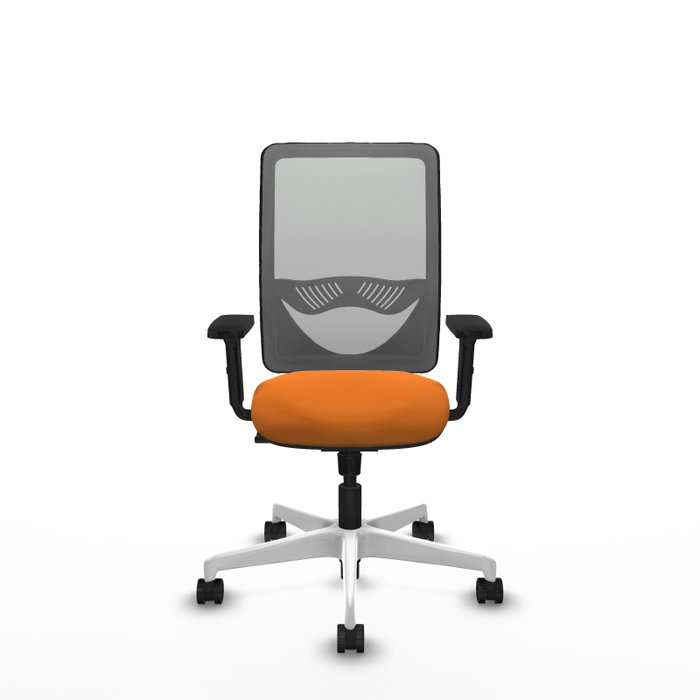 PIQUERAS Y CRESPO Silla de oficina Zulema Naranja y Gris