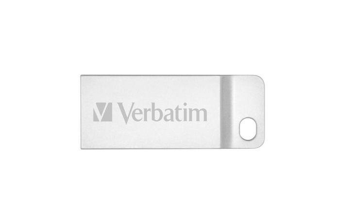 Verbatim Metal Executive USB 2.0 Drive 64GB, Carcasa Metálica Pequeña, Resistente al Agua y al Polvo con Llavero