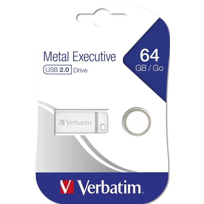 Verbatim Metal Executive 64GB USB 2.0 Silver