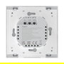 Aqara WS-EUK02 Interruptor Inteligente de Pared H1 Sin Neutro, Doble Pulsador, ZigBee, Compatible con HomeKit, Blanco