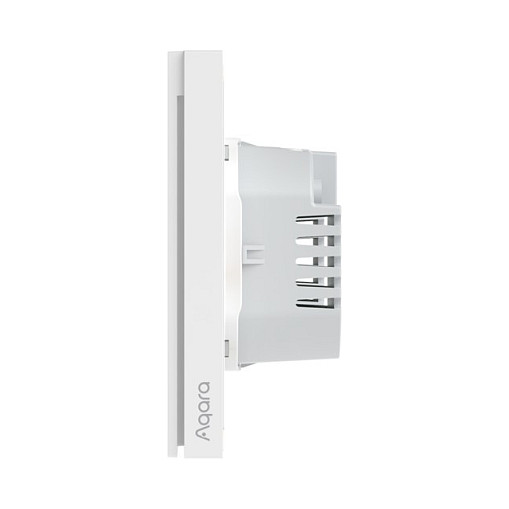 Aqara WS-EUK02 Interruptor de Pared Inteligente H1 de 2 Botones, Sin Neutro, Blanco, ZigBee, Compatible con HomeKit