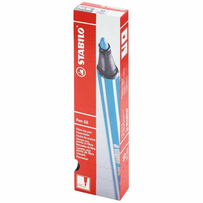 Stabilo Pen 68 Rotulador Gris Azulado Claro 1 mm (10 unidades) Stabilo Pen 68 Rotulador Gris Azulado Claro 1 mm (10 unidades)