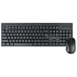Hama WKM-100 Set Inalámbrico Ratón y Teclado Negro