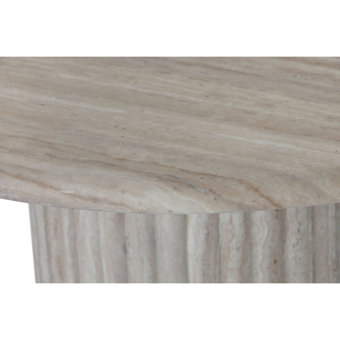 DKD Home Decor Mesa de Centro Símil Mármol Beige DKD Home Decor Mesa de Centro Símil Mármol Beige