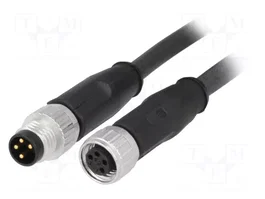 HARTING Cable para Sensores M8 de 4 Pines, Macho a Hembra, 1,5m