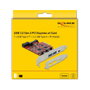 DeLOCK 90492 Tarjeta PCI Express x4 con 1 x USB Type-C, 2 x USB Type-A y 1 x cabezal interno USB
