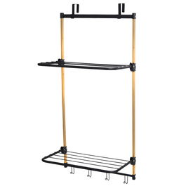 Day Tendedero Para Puerta Metálico Plástico Bambú 45x28x100 cm Capacidad 5 kg