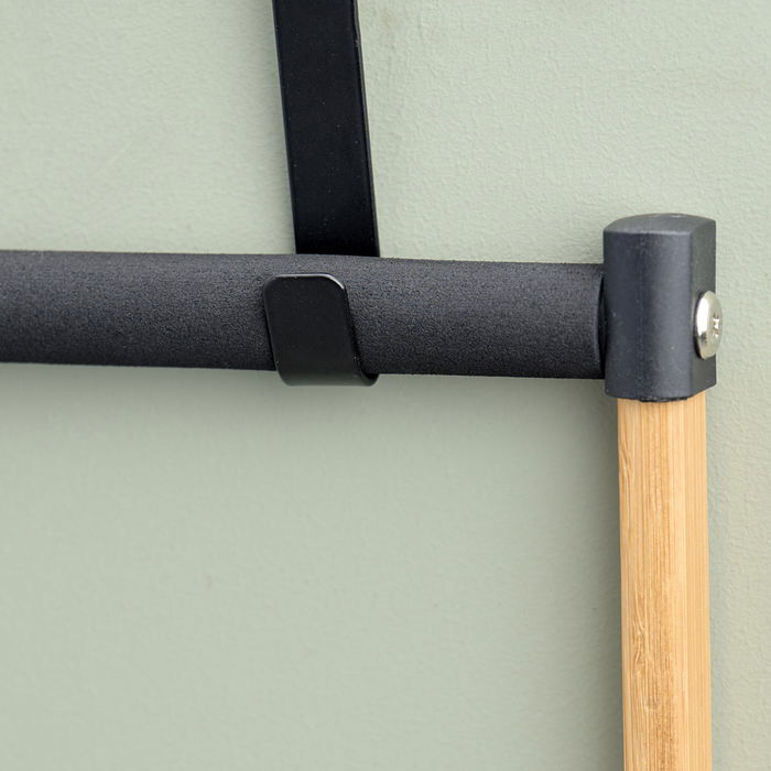 Day Tendedero Para Puerta Metálico Plástico Bambú 45x28x100 cm Capacidad 5 kg