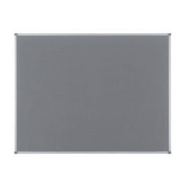 Tablero Fieltro Nobo Essence Marco Aluminio 90X60 Cm Gris