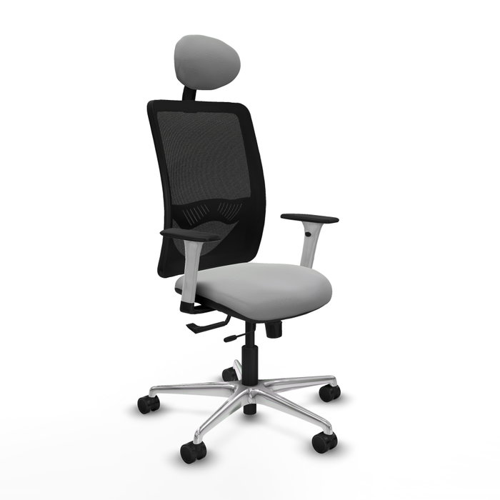PIQUERAS Y CRESPO Silla de oficina Zulema con mecanismo Sincro/Traslack Gris claro y Negro PIQUERAS Y CRESPO Silla de oficina Zulema con mecanismo Sincro/Traslack Gris claro y Negro