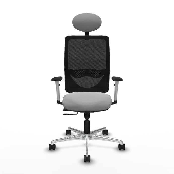 PIQUERAS Y CRESPO Silla de oficina Zulema con mecanismo Sincro/Traslack Gris claro y Negro PIQUERAS Y CRESPO Silla de oficina Zulema con mecanismo Sincro/Traslack Gris claro y Negro