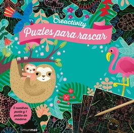 TIMUN MAS Creactivity. Jungla. Puzzles para rascar