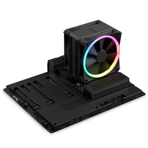 NZXT RC-TR120-B1 Refrigerador de Aire para Procesador con RGB, Ventilador de 12 cm, Negro