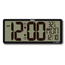 SAMI Reloj LCD XXXL Calend negro