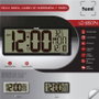 SAMI Reloj LCD XXXL Calend negro