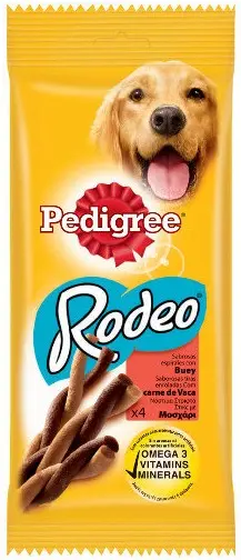 Pedigree Rodeo Tiras Masticables para Perro, Sabor Buey, Bolsa con 20 Unidades de 70 g Pedigree Rodeo Tiras Masticables para Perro, Sabor Buey, Bolsa con 20 Unidades de 70 g