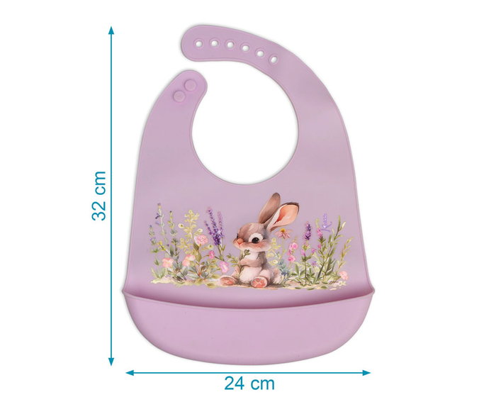 KioKids Babero Blandito Impermeable de Silicona Ajustable con Bolsillo Recogemigas Color Lavanda +6 Meses KioKids Babero Blandito Impermeable de Silicona Ajustable con Bolsillo Recogemigas Color Lavanda +6 Meses