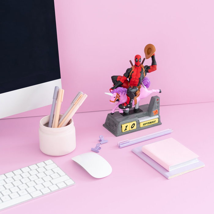 Deadpool Calendario perpetuo 3D Deadpool Calendario perpetuo 3D