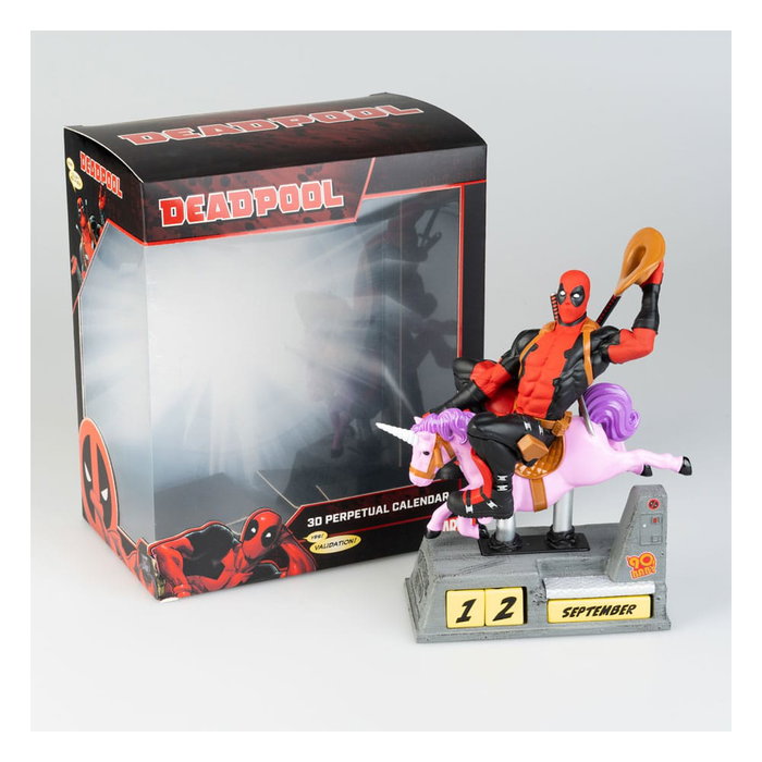 Deadpool Calendario perpetuo 3D Deadpool Calendario perpetuo 3D