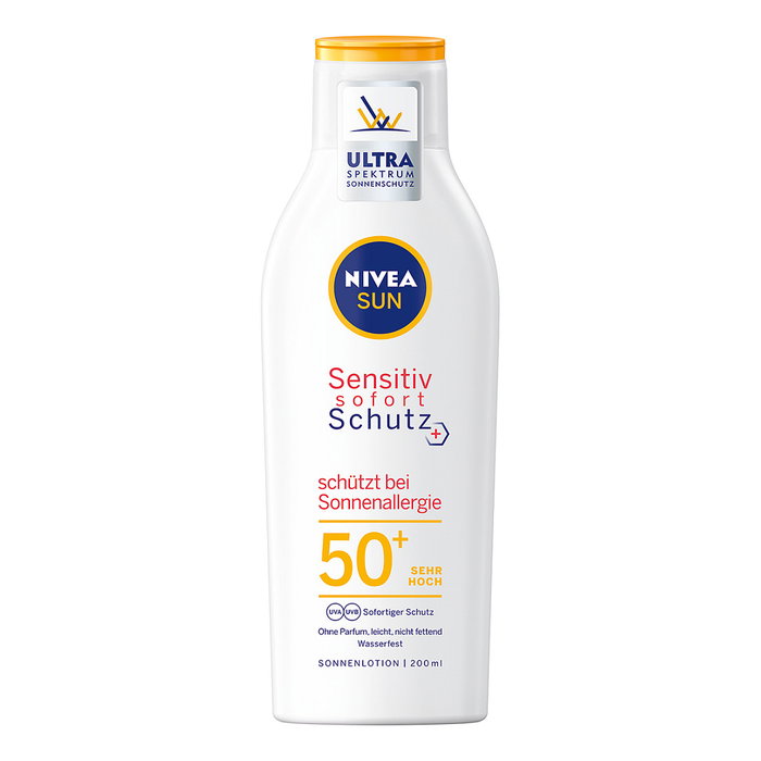 NIVEA SUN Sensitiv sofort Schutz Sonnenmilch 200,0 ml NIVEA SUN Sensitiv sofort Schutz Sonnenmilch 200,0 ml