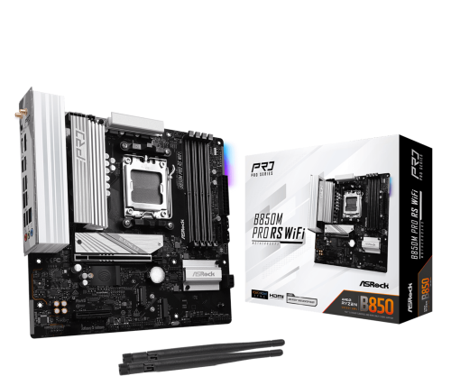 ASRock B850M Pro RS WiFi Micro ATX AMD B850 ASRock B850M Pro RS WiFi Micro ATX AMD B850
