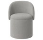 DKD Home Decor Reposapiés Convertible de Chenilla y Madera Gris Claro