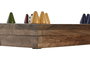 DKD Home Decor Juego de Mesa Parchís de Mango y Resina Lacado