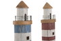 DKD Home Decor Percheros de Pared de Madera Reciclada con Diseño de Faro (Pack de 2)