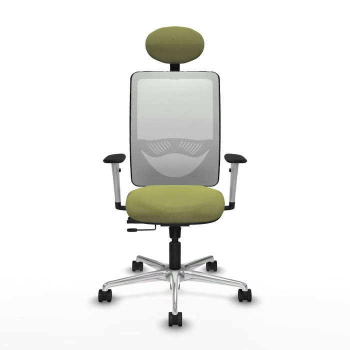 PIQUERAS Y CRESPO Silla de oficina Zulema Verde oliva y Blanco PIQUERAS Y CRESPO Silla de oficina Zulema Verde oliva y Blanco