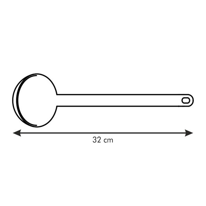 Tescoma Cazo para sopa Space line - Utensilio de cocina resistente hasta 210°C con mango para colgar