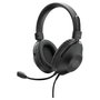 Trust Auriculares Diadema USB HS-250 Over-Ear Circumaural para Llamadas y Música, Negro, 20-20000 Hz, 108 dB, Boom Micrófono Extraíble