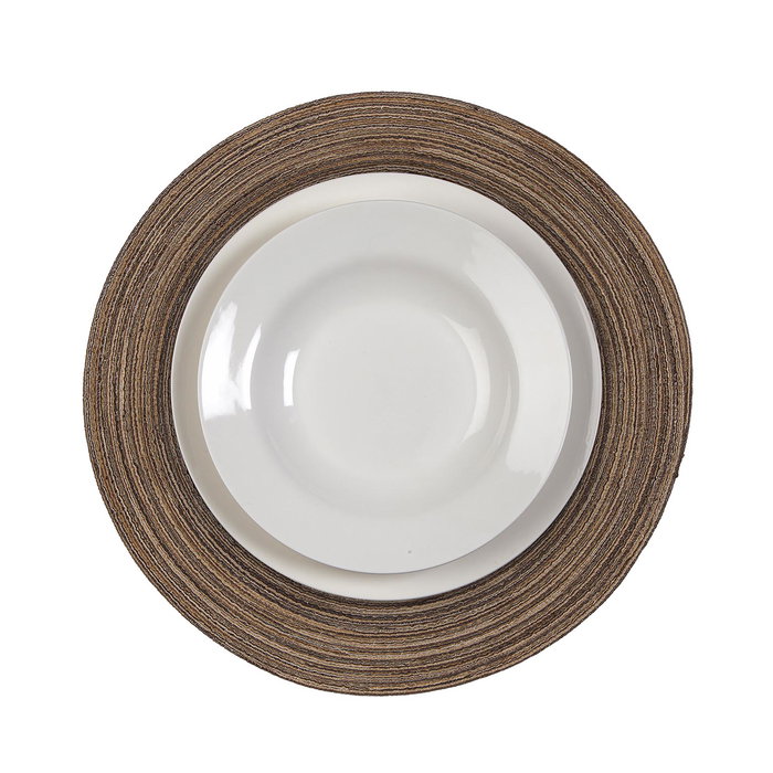 Versa Salvamanteles Marrón Poliéster 38x38 cm (6 Unidades)