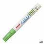 Rotulador permanente Uni-Ball PX-20 Verde Claro (12 Unidades)
