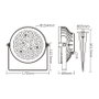 Synergy21 Synergy 21 LED garden lamp 25W RGB-WW CCT con radio y WiFi IP65 Zigbee