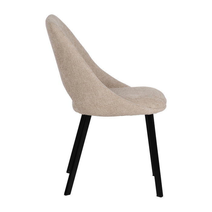 Ixia Silla Crema Tejido-Metal Contract