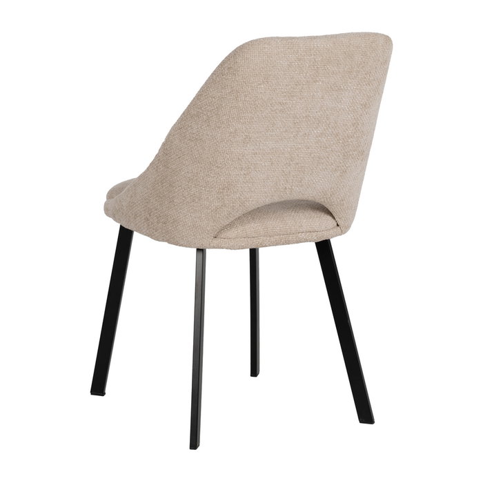 Ixia Silla Crema Tejido-Metal Contract