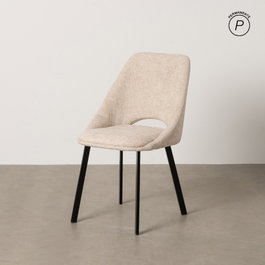 Ixia Silla Crema Tejido-Metal Contract