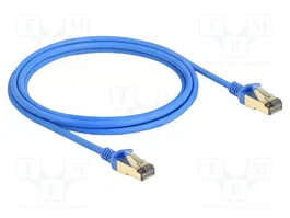 DeLOCK Cable de red RJ45 Cat.8.1 F/FTP Slim 2 m Azul