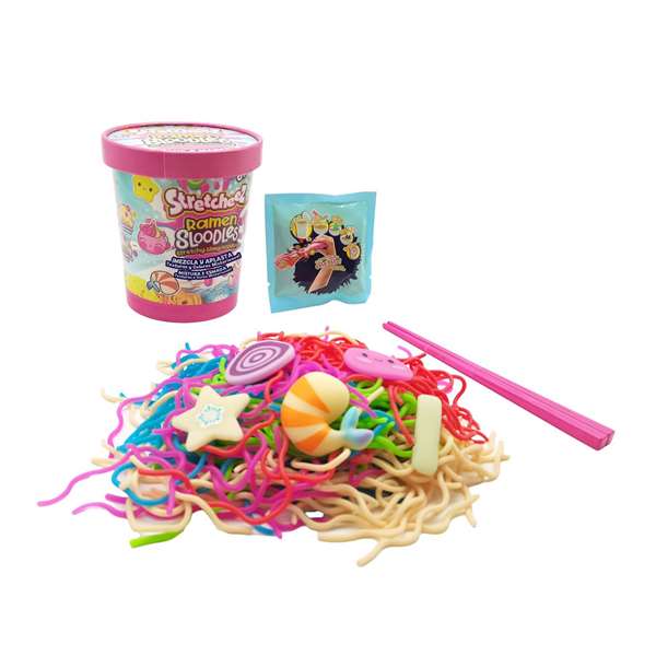 Bizak Ramen Noodles 64502005 Juguete para Mezclar y Jugar con Toppings Squeezy