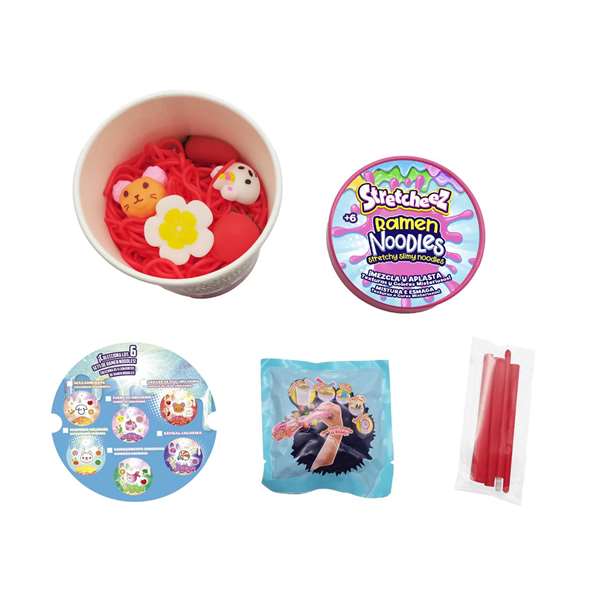 Bizak Ramen Noodles 64502005 Juguete para Mezclar y Jugar con Toppings Squeezy