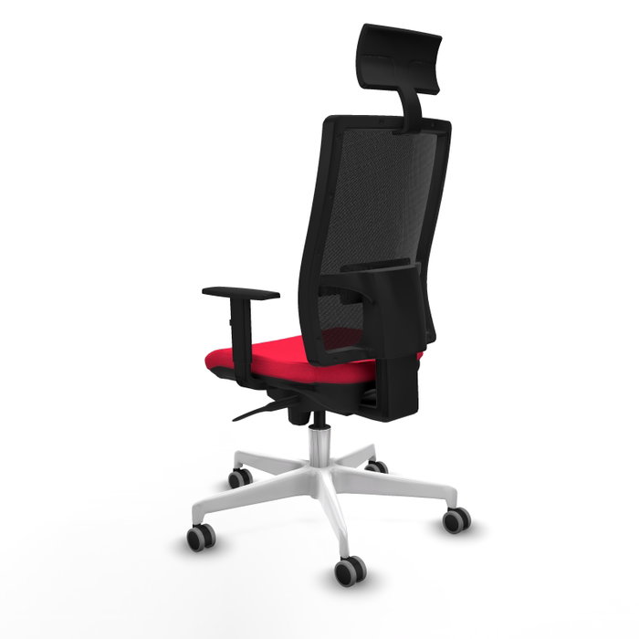 PIQUERAS Y CRESPO Silla de oficina Horna con mecanismo Sincro, Rojo y Negro PIQUERAS Y CRESPO Silla de oficina Horna con mecanismo Sincro, Rojo y Negro
