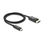 DeLOCK Cable de USB Tipo C a DisplayPort 4K 60 Hz, 1 m