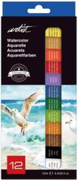 ARTIST BY ALEX BOG Caja 12 tubos acuarela 12ml colores surtidos