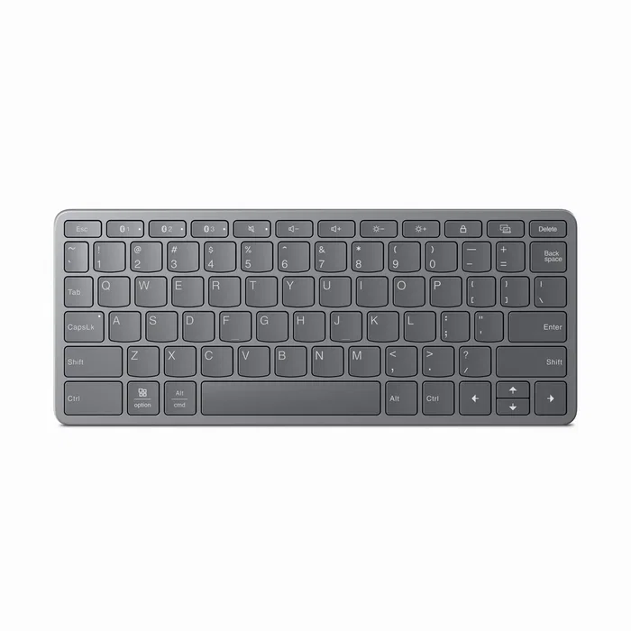 Lenovo ZG38C05816 - Teclado Universal USB + Bluetooth QWERTY Español Gris para PC, Android e iOS