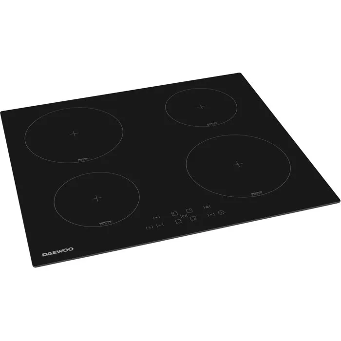 Daewoo BH6ITF37BNM Placa de inducción 4 fuegos 60 cm Negro
