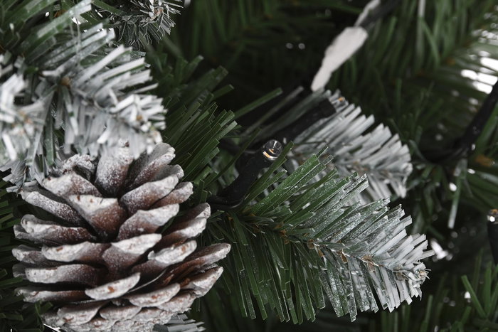 DKD Home Decor Árbol Navidad Moderna Green Forest 210 cm Verde LED 350