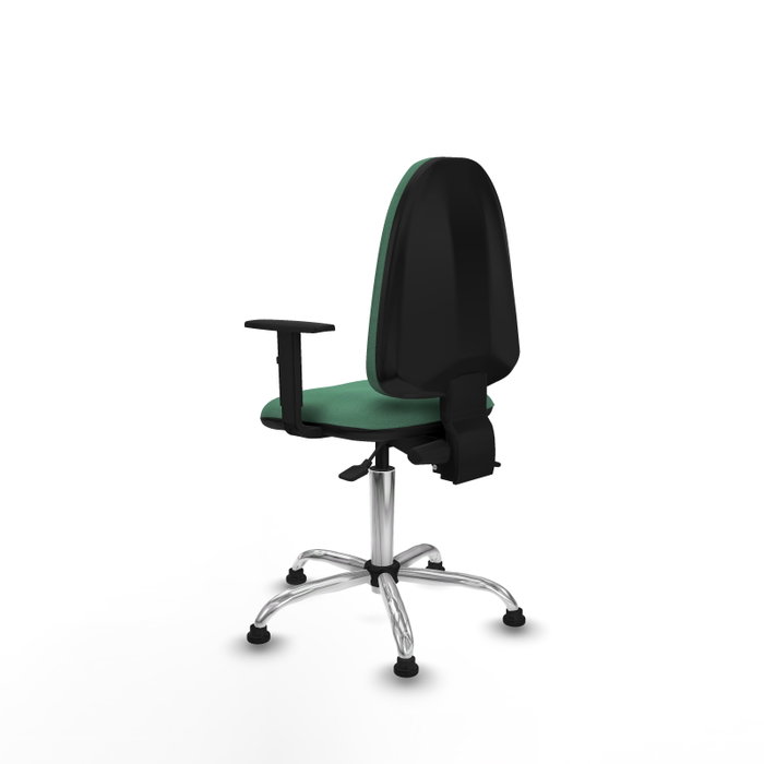 PIQUERAS Y CRESPO Silla de oficina Aýna Verde esmeralda con mecanismo Asincro