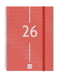 Finocam Agenda Espiral E10-155x212 mm Svh Tapa Pp Rojo 2026